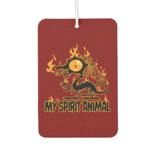 Fiery Crispy Dragon Spirit Animal Car Air Freshener