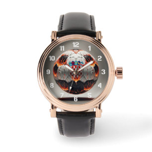 Fiery Croatian Soccer Ball   Watch