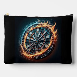 Fiery Dartboard with Bullseye Explosion Accessory Pouch