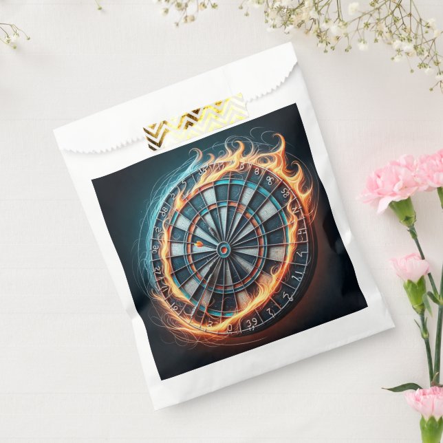 Fiery Dartboard with Bullseye Explosion  Favour Bags (Sealed)