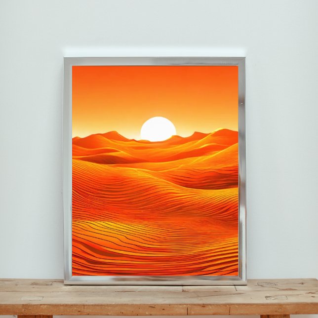 Fiery Desert Sunset Photo Print (Creator Uploaded)