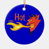 Fiery Devil's Head Door Hanger