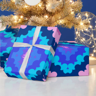 fiery diamond wrapping paper