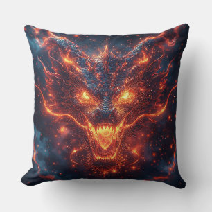 🐉 Fiery Dragon Energy Fantasy Home Decor 🔥 Cushion