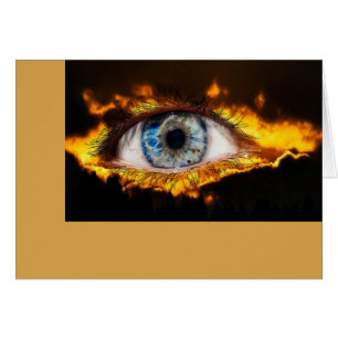 Fiery Eye  Greeting Card