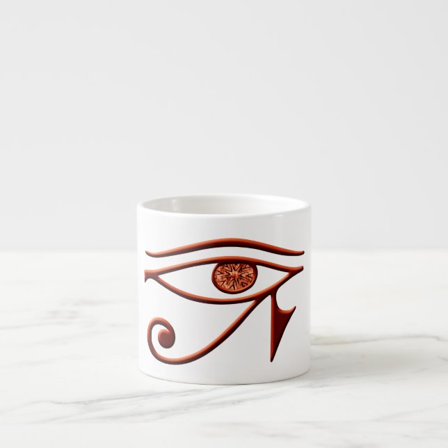 Fiery Eye Of Horus Espresso Mug (Front)