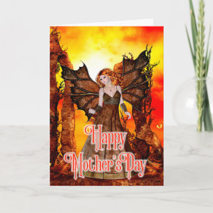 Fiery Fantasy Faerie - Mother's Day Card