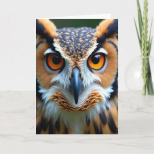 Fiery Fathers Day Owl Card