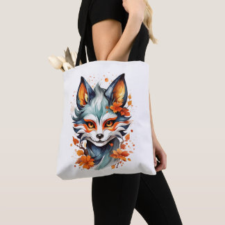 Fiery Feline Impression Tote Bag