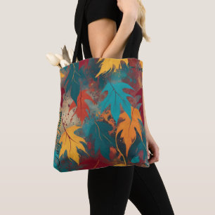 Fiery Friend Autumn Vibrant Leaves Breeze Tote Bag