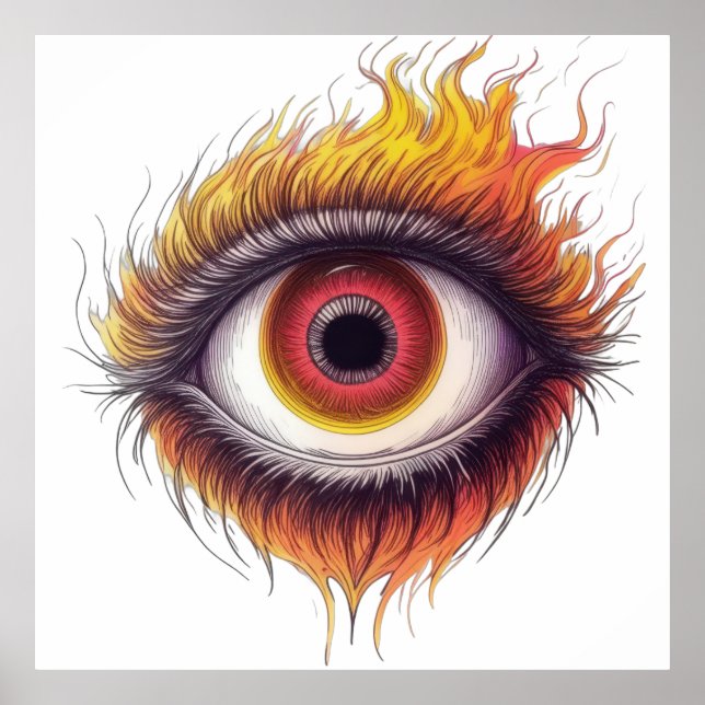 Fiery Gaze Poster (Front)