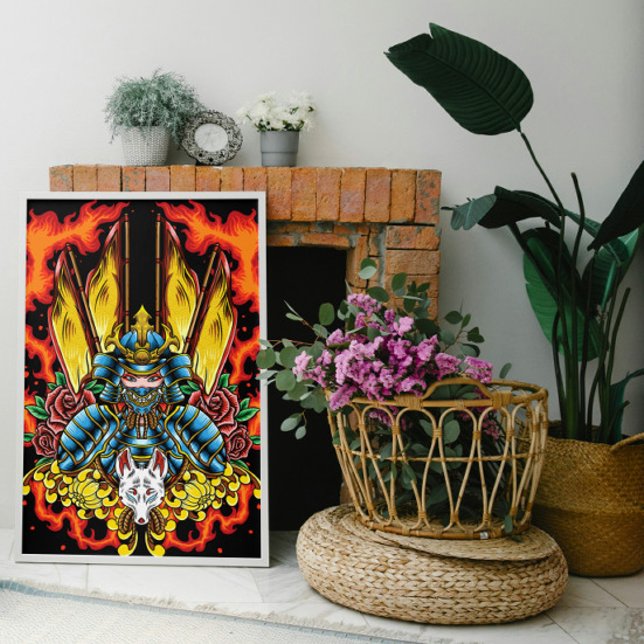 Fiery Geisha Samurai Poster (Creator Uploaded)