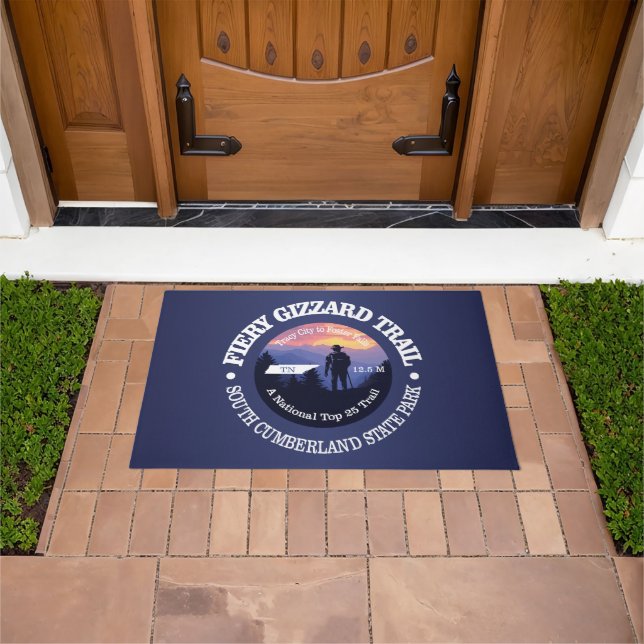 Fiery Gizzard Trail (rd2) Doormat (Outdoor)