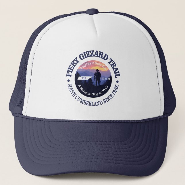 Fiery Gizzard Trail (rd2) Trucker Hat (Front)