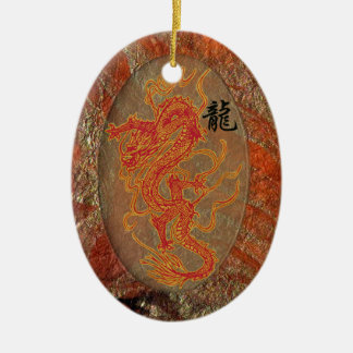 Fiery Good Luck Dragon Ornament