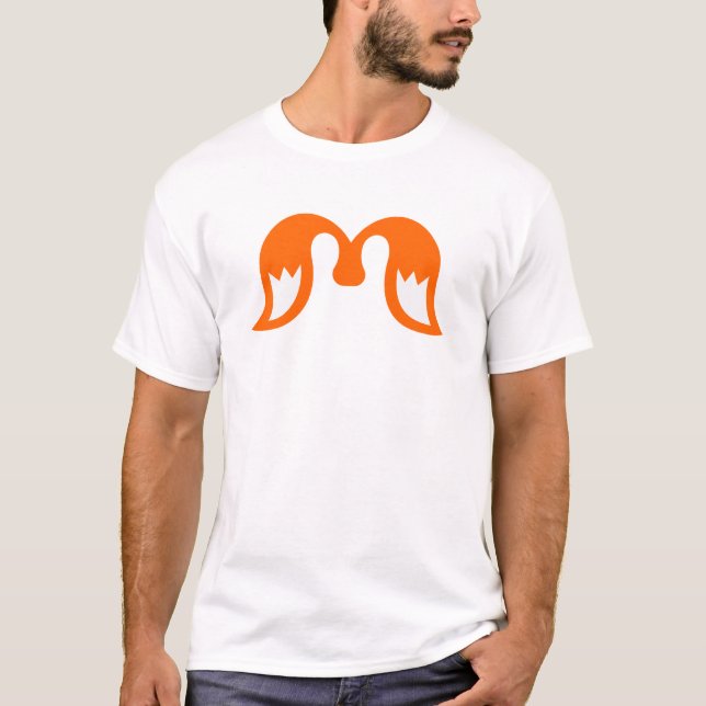 Fiery Gradient Wings M Letter T-Shirt (Front)