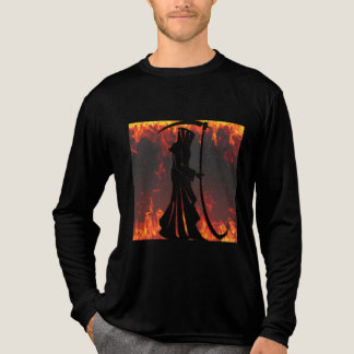 Fiery Grim Reaper  Tri-Blend Shirt