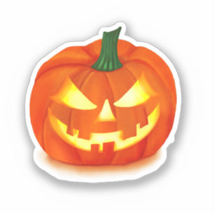 Fiery Grin Halloween Jack-O-Lantern