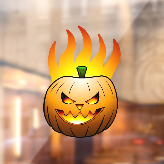 Fiery Halloween Pumpkin Face (Sheet 2)