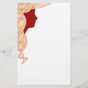 Fiery Lady Stationary Stationery