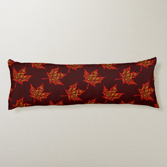 Fiery Leaves Body Cushion (Back)