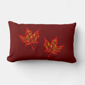 Fiery Leaves Lumbar Cushion