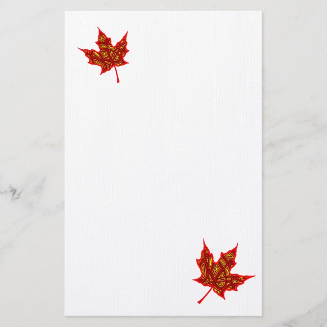 Fiery Leaves Stationery (Front)