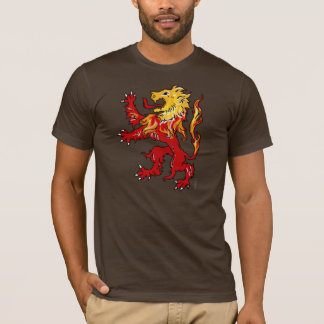 Fiery Lion Rampant shirt (dark)