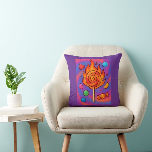 Fiery Lollipop Cushion (Chair)