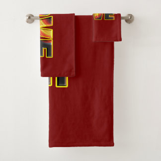 FIERY LOVE BATH TOWEL SET