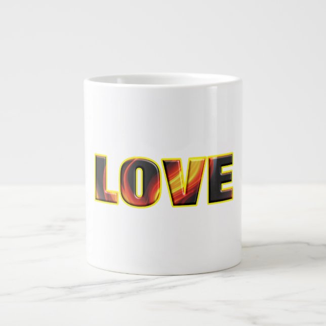 FIERY LOVE LARGE COFFEE MUG (Front)