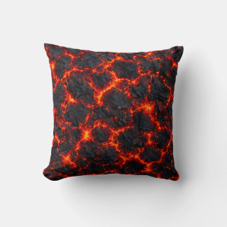 Fiery Magma Pattern Cushion