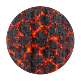 Fiery Magma Pattern Cutting Board