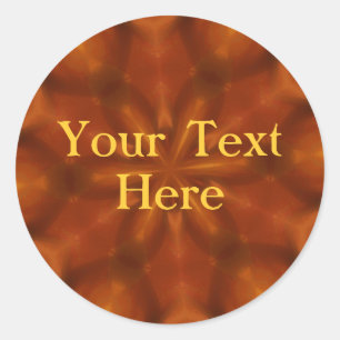 Fiery Orange Stickers