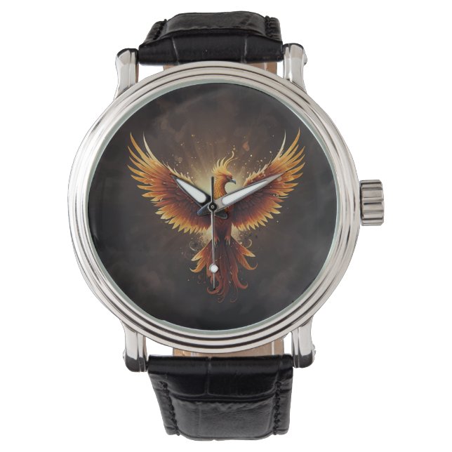 Fiery Phoenix Cushion Watch (Front)
