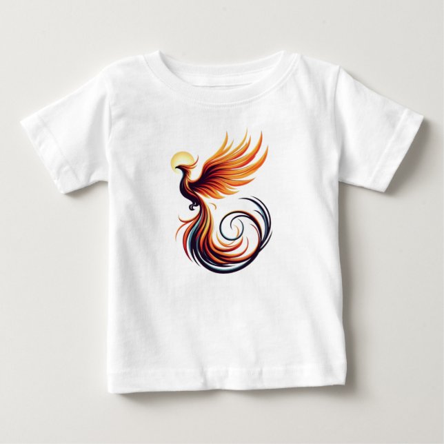 Fiery Phoenix Kids T-Shirt (Front)
