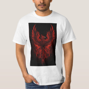 🔥 Fiery Phoenix Rising Artwork  T-Shirt