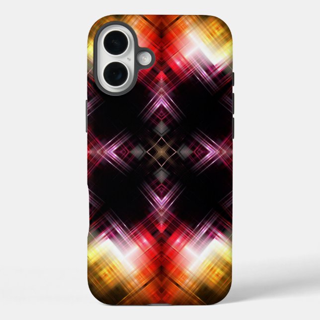 Fiery Prism Abstract with Radiant Red & Gold Glow Case-Mate iPhone Case (Back)