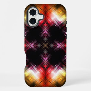 Fiery Prism Abstract with Radiant Red & Gold Glow iPhone 16 Plus Case