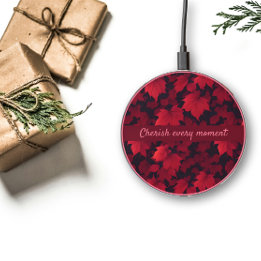 Fiery Red Autumnal Leaves