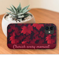 Fiery Red Autumnal Leaves