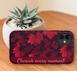 Fiery Red Autumnal Leaves Case-Mate iPhone Case