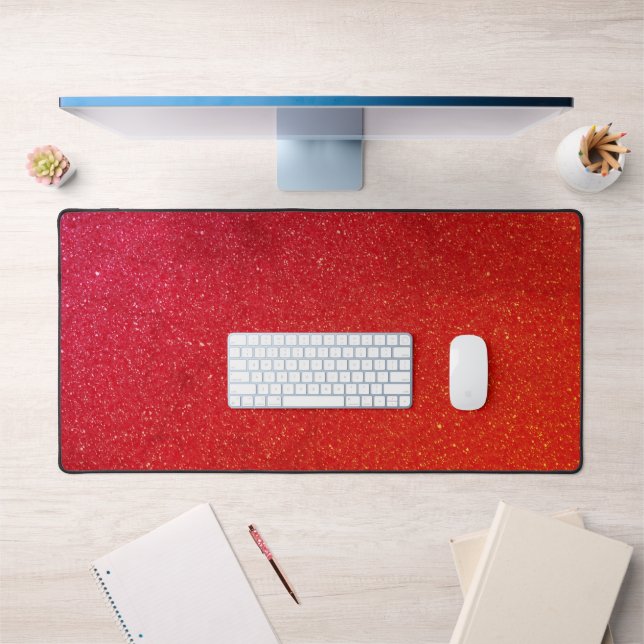 Fiery Red Desk Mat - Gaming & Office Essential (Office 1)