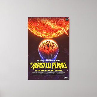 Fiery Red Terrifying Planet Canvas Print