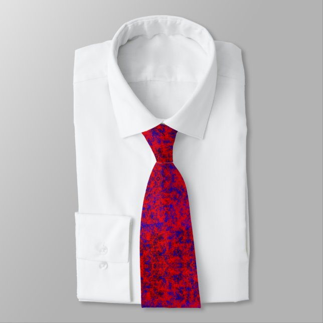 Fiery Ruby Speckle Tie (Tied)