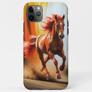 Fiery Running Horse – Dynamic Energy Art Case-Mate iPhone Case