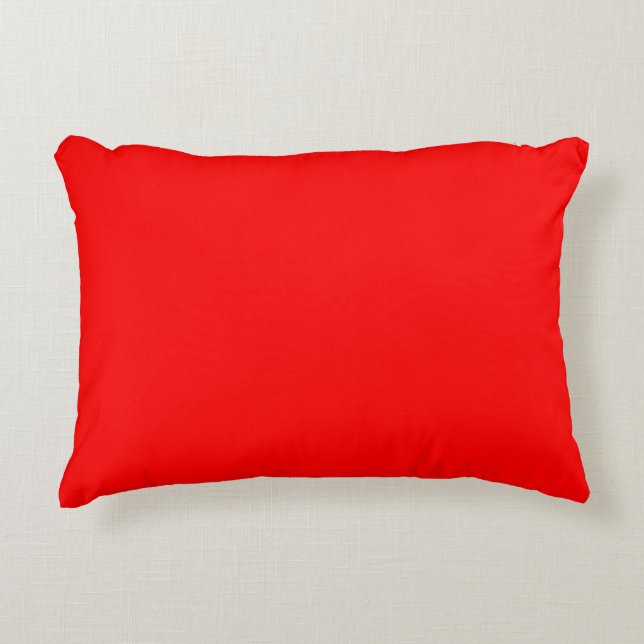 Fiery Scarlet Red Palette Decorative Cushion (Front)