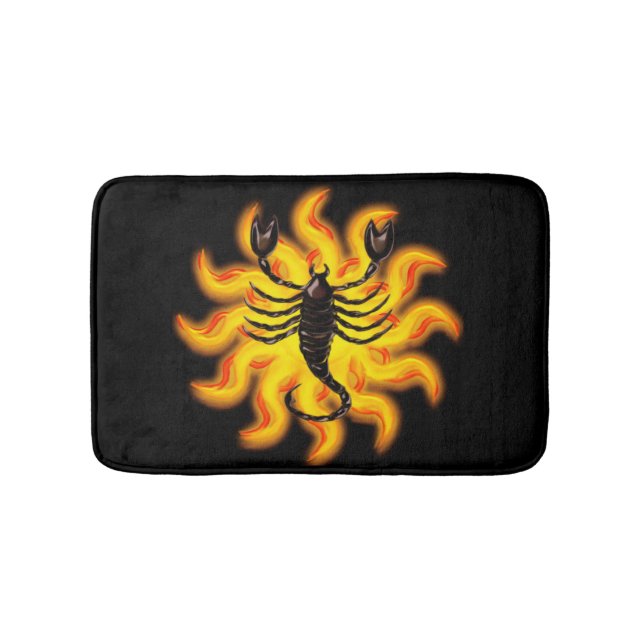 Fiery Scorpio Bath Mat (Front)