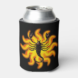 Fiery Scorpio Can Cooler