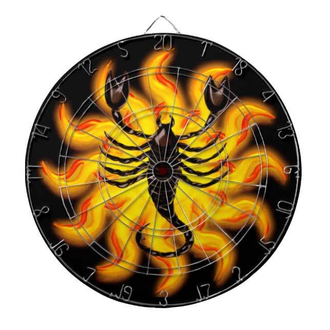 Fiery Scorpio Dartboard (Front)